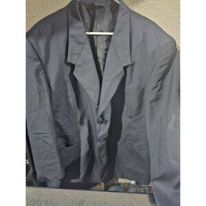 London Square Black Blazer Sport Coat Jacket Men's 48 Regular